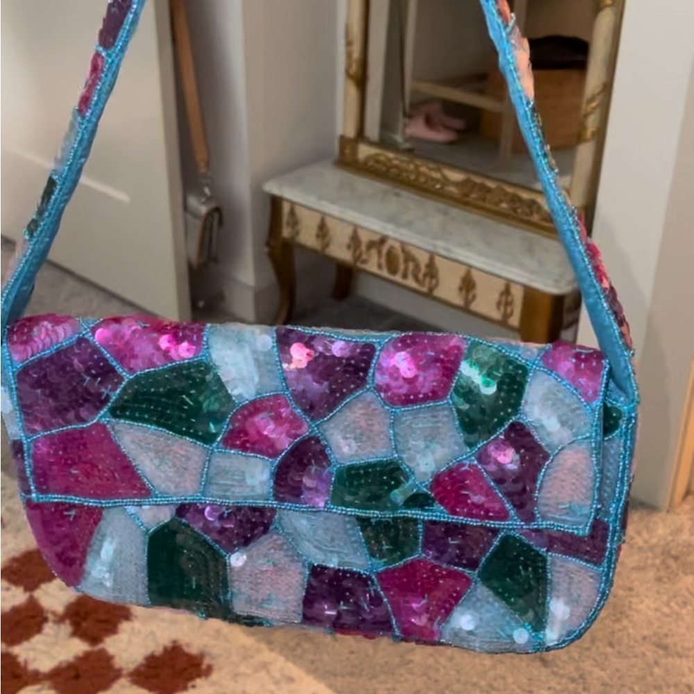 Vintage sequined purse!